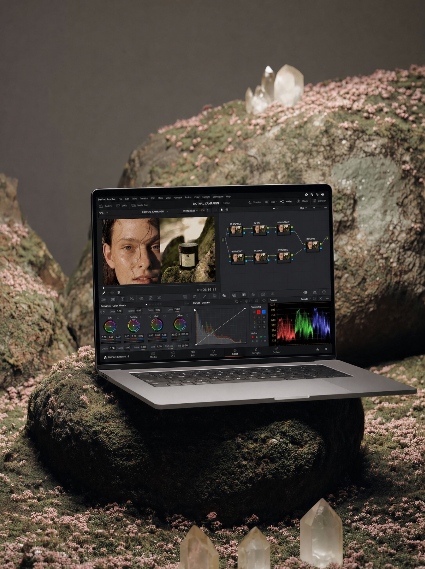 Professional video editing on DaVinci Resolve